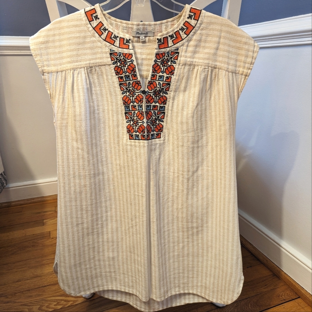 Madewell Embroidered Blouse